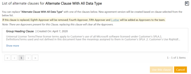 574611 Ability to preview clause approvers on agreement modification.png