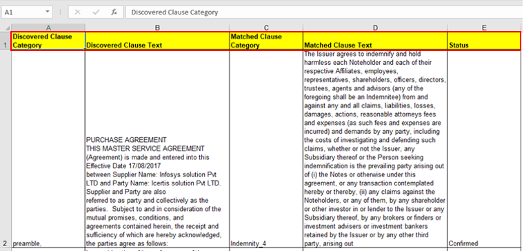 SP6 Discover AI Clause Categories in Excel