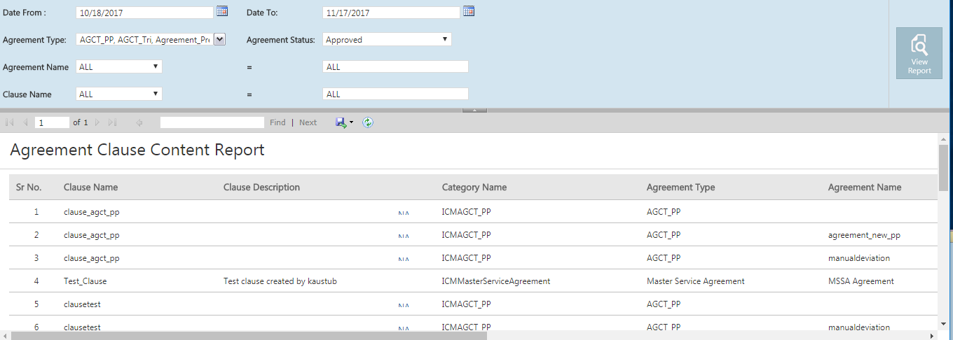 Reports Example