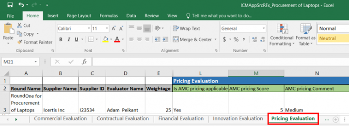 Evaluate Suppliers 42