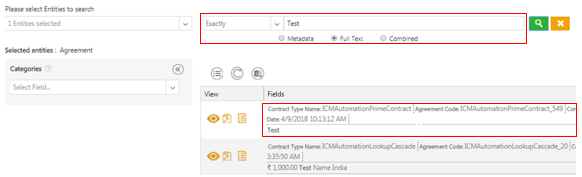Advanced Search - Exactly operator
