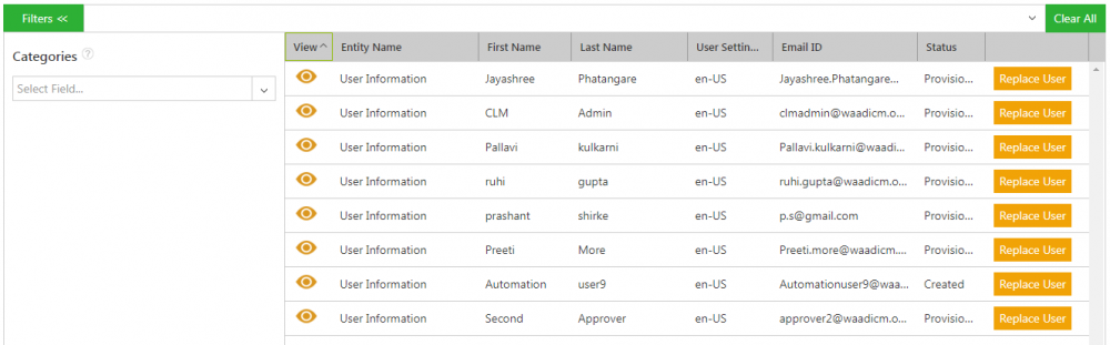 Users Page