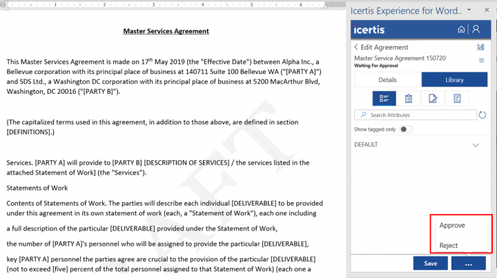 487082 Ability to perform agreement workflow actions from Icertis Experience for Word.png